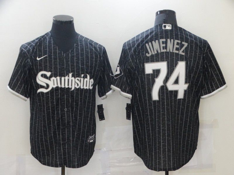 Men Chicago White Sox #74 Jimenez City Edition Black Game Nike 2021 MLB Jerseys->san francisco giants->MLB Jersey
